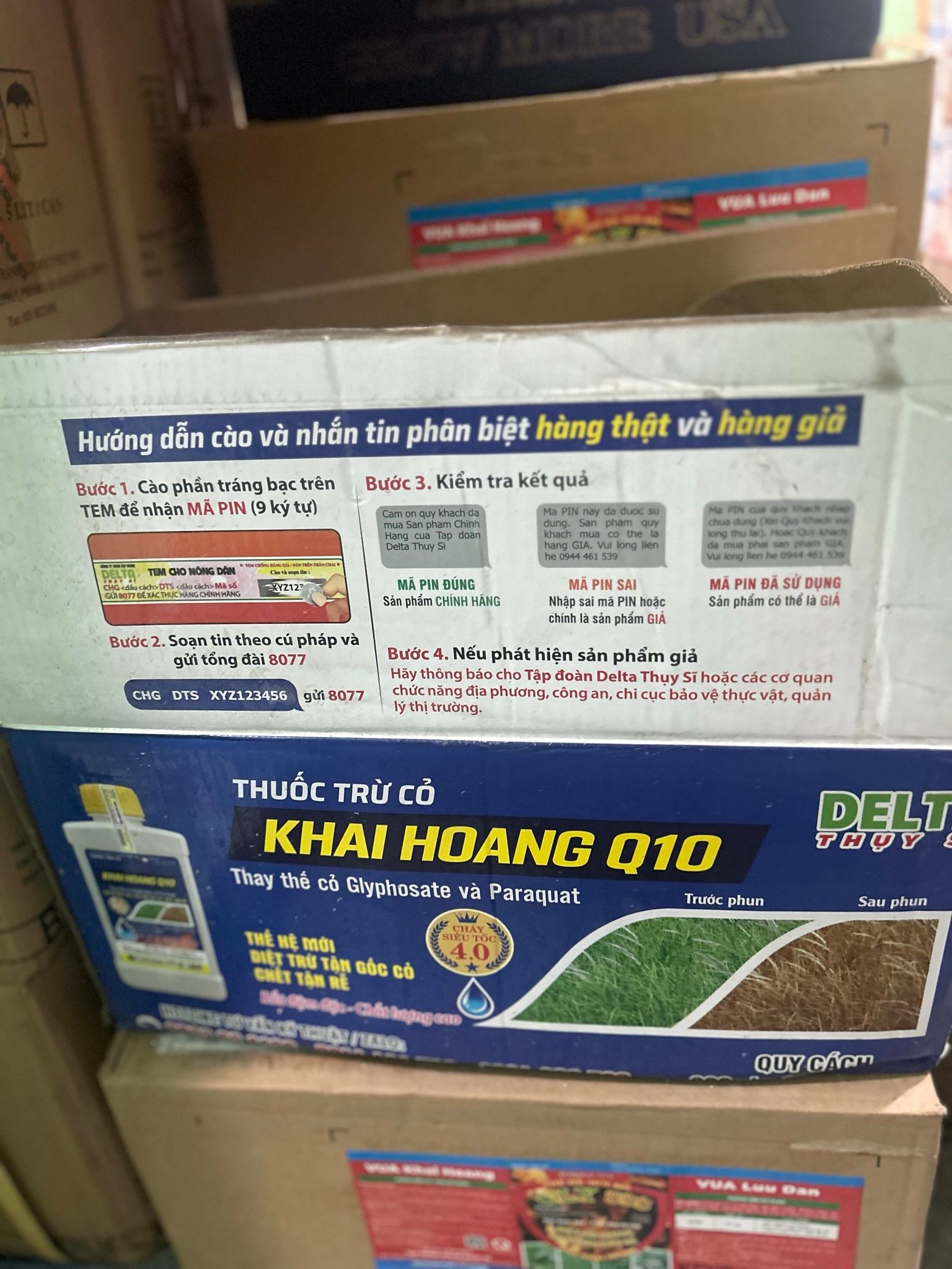  [Chính hãng  ]  Thuốc trừ cỏ Khai Hoang Q10 Newfosinate 150SL - Thuốc trừ cỏ không chọn lọc, thế hệ mới, diệt cỏ mần trầu, cỏ tranh, cỏ ống, cỏ lông gà 