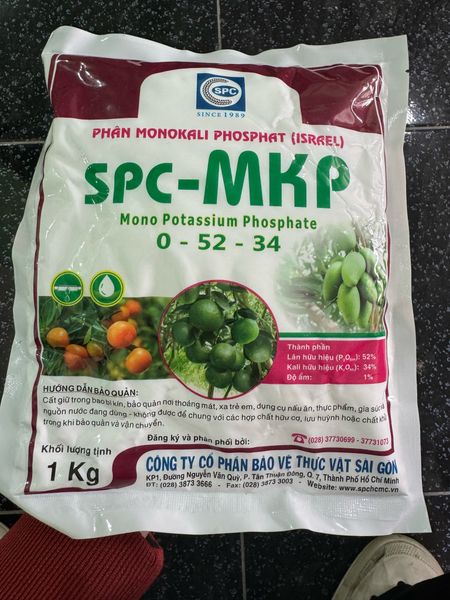  Phân Bón lá cao cấp MKP 0-52-34 (HAIFA) chuyên dùng pha dung dịch thủy canh 