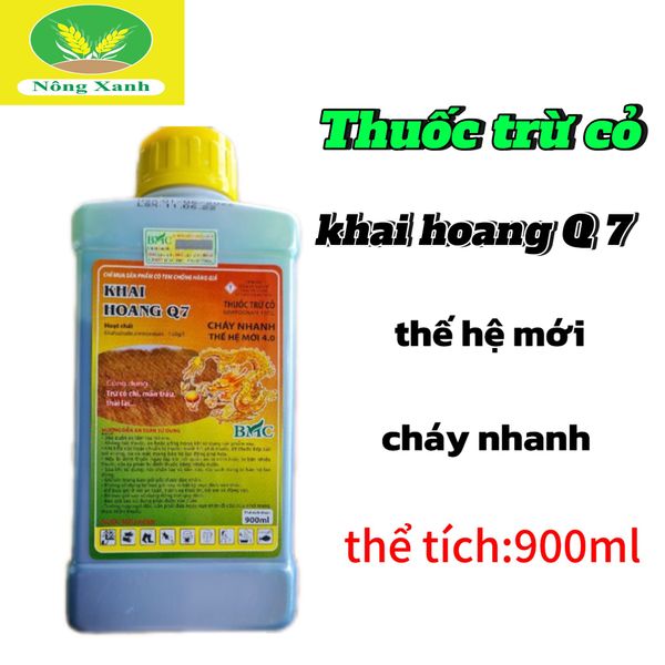  Thuốc Trừ Cỏ Khai Hoang Q7- Chai 900ml - CHÍNH HÃNG CÓ TEM 