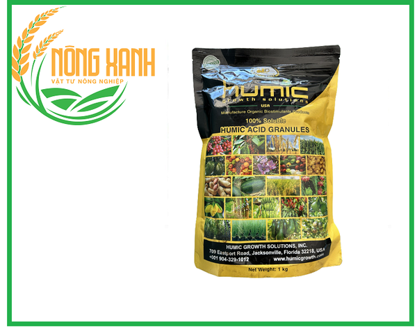  Phân bón Humic Acid Powder (1KG DẠNG HẠT) hữu cơ nhập khẩu Mỹ, tan hoàn toàn, kích ra rễ mạnh 