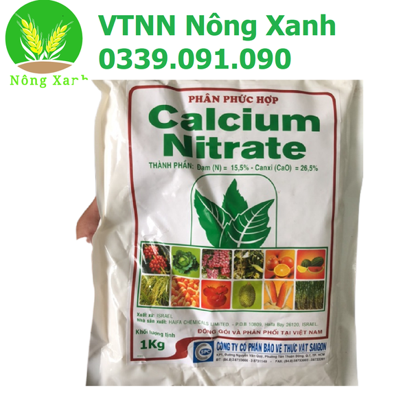  Canxi nitrat, Calcium nitrate CaNo3 chuyên dùng pha dung dịch thuỷ canh - Canxi isarel 