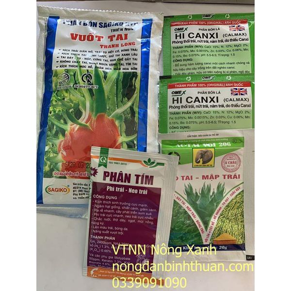  Vuốt tai thanh long - vuốt tai xanh dày - chuyên dùng cho trái thanh long 