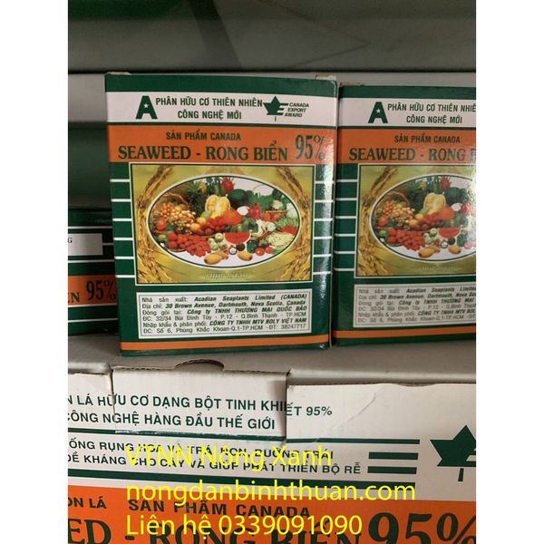  PHÂN BÓN LÁ HỮU CƠ RONG BIỂN SEAWEED (CANADA) 10G/GÓI 