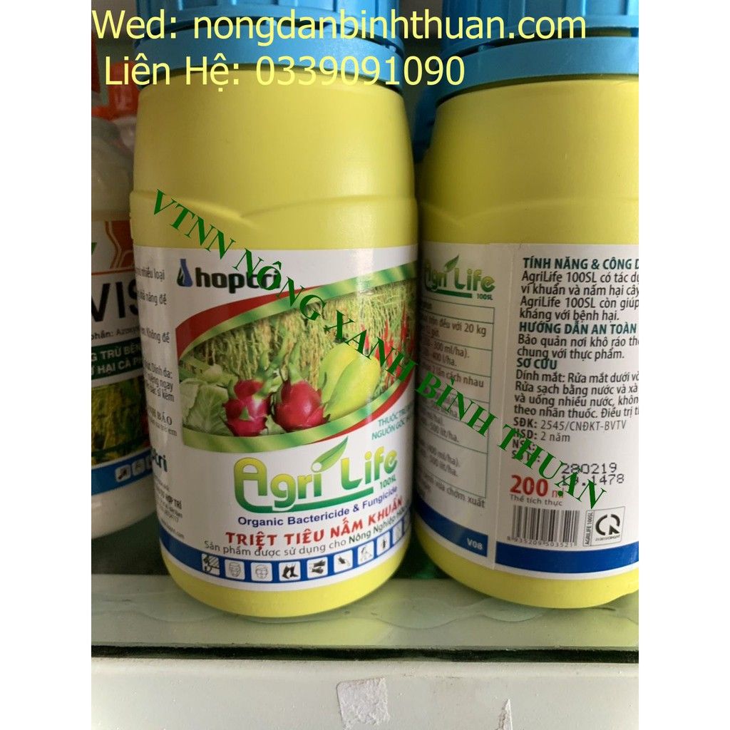  Trừ bệnh AgriLife 100SL Hợp Trí 200ml - TRỪ VI KHUẨN 