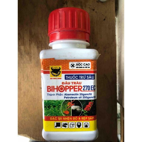  THUỐC TRỪ SÂU BIHOPPER 270EC HIỆU ĐẦU TRÂU DIỆT NHỆN ĐỎ, RỆP SÁP, RỆP MUỘI 50ML 