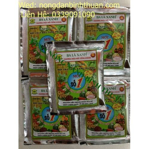  Bộ 5 gói phân bón BA LÁ XANH SỐ 1 – HỢP CHẤT TĂNG TRƯỞNG SỐ 1 CỦA MỸ 
