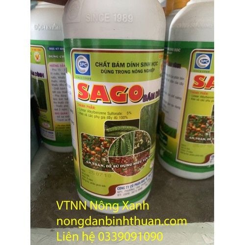  Bám Dính Sinh Học SAGO Chai 1 lít - sago 1 lít 