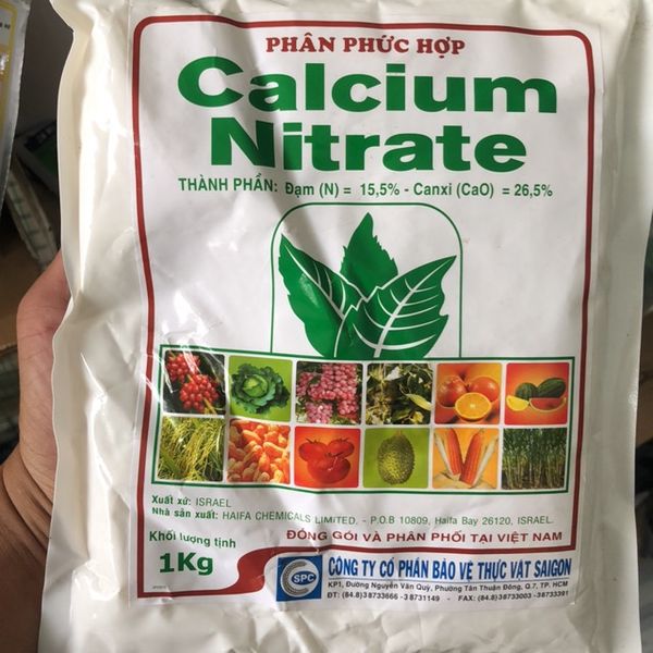  Canxi nitrat, Calcium nitrate CaNo3 chuyên dùng pha dung dịch thuỷ canh - Canxi isarel 