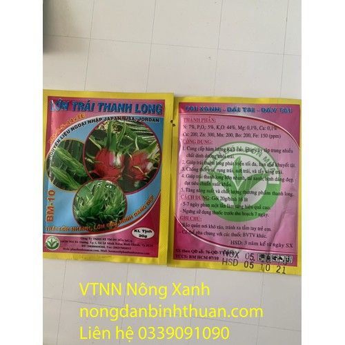  Lớn trái thanh long BM 10 - lớn trái nhanh - hình dáng đẹp - bm10 