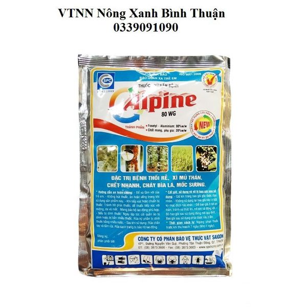  Thuốc Alpine 80WG 100gr Đặc trị Thối rễ Chết nhanh Xì mủ Sương mai 