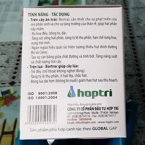  Phân Bón Tăng Đậu Qủa, Bortrac Phân bón lá Chống rụng hoa & Trái non 