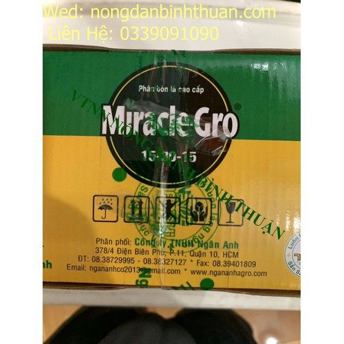  Phân Bón Lá MIRACLE-GRO 15-30-15 Hộp 100 góI 