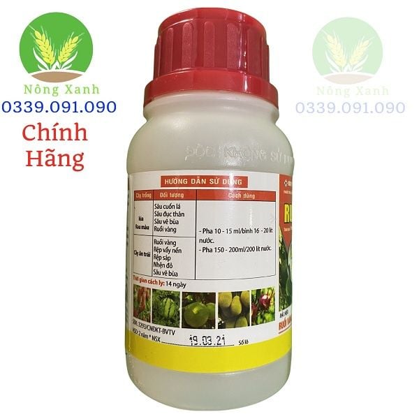  Thuốc DIỆT Ruồi vàng (200ML) - DIỆT SẠCH RUỒI VÀNG TRONG VƯỜN CÂY 
