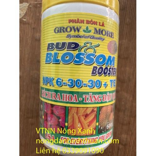  GROW MORE 6-30-30 + TE | KÍCH THÍCH RA HOA - 500gr 