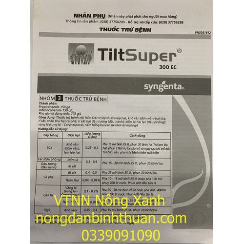  TILT SUPER 300EC – THUỐC ĐẶC TRỊ BỆNH VÀNG LÁ, RỈ SẮT CHO CÂY TRỒNG 