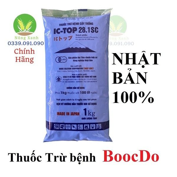  Thuốc trừ bệnh gốc đồng của Nhật IC TOP 28.1SC 1kg 