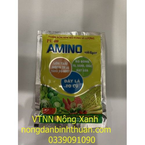  Phân bón lá AMINO cao cấp bộ 5 gói - Amino vàng 5 gói 