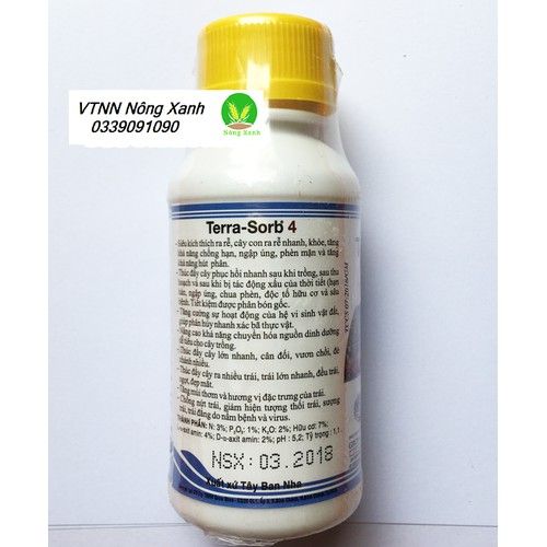  Phân bón lá cao cấp siêu ra rễ Terra -Sorb 4 Root chai 100ml 