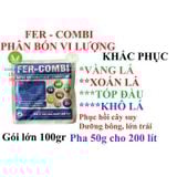  Phân bón vi Lượng FER COMBI  Chống rụng hoa và trái non, khắc phục vàng lá, xoán lá 