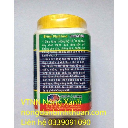  Phân bón lá 10-60-10 - GROW MORE BLOOM PLUS 