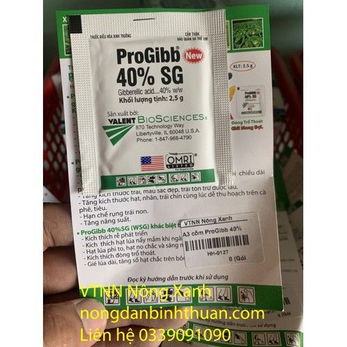  Pro Gibb 40% SG (2,5g) - GA3 Cốm 