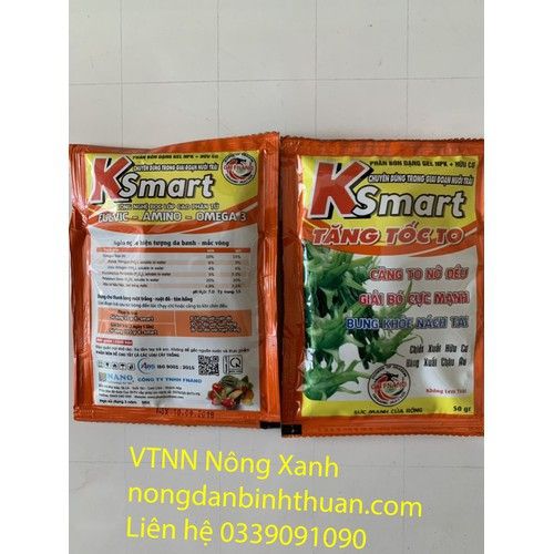  Ksmart Tăng Tốc To chuyên dùng cho giai đoạn nuôi trái thanh long - Ksmart 