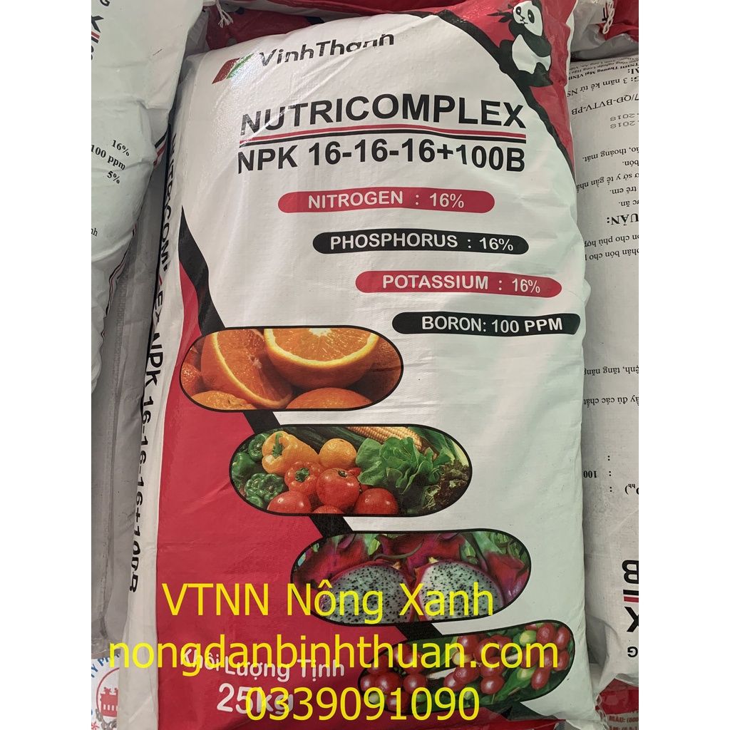  NPK 16-16-16 + TE (gói lẻ 1 kg) NHẬP KHẨU NGA 
