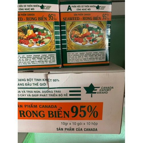  Phân bón SEAWEED -RONG BIỂN - hộp lớn 100 gói 