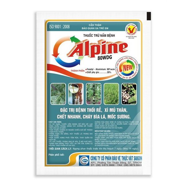  Thuốc Alpine 80WG 100gr Đặc trị Thối rễ Chết nhanh Xì mủ Sương mai 