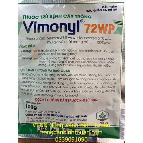  Thuốc trừ Bệnh loét sọc miệng cạo Vimonyl 72wp - Vimonyl 72wp 