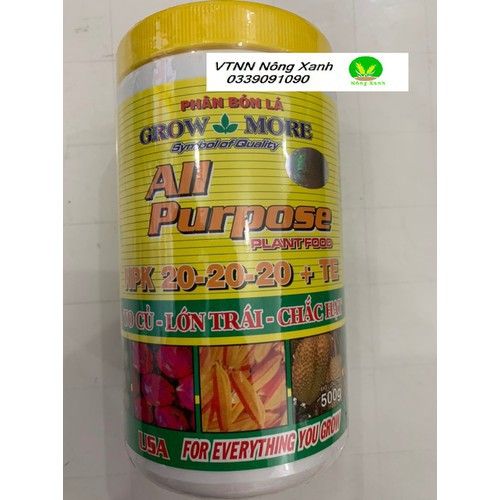  NPK 20-20-20 Growmore  500g - Giúp Cây Tăng Trưởng Đột Biến 