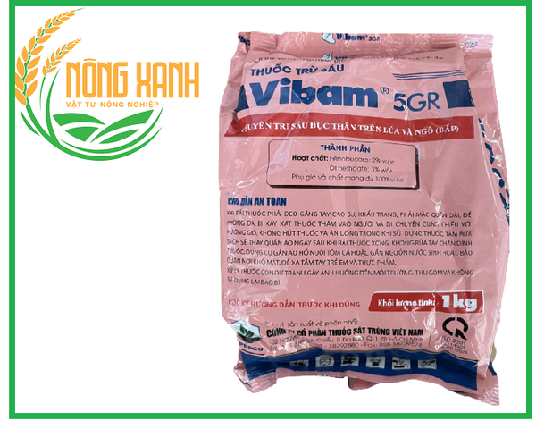 Đục Thân - Đuông Dừa (túi 1kg) Thuốc trừ sâu Vibam 5gr (Cực mạnh thay thế regent) 