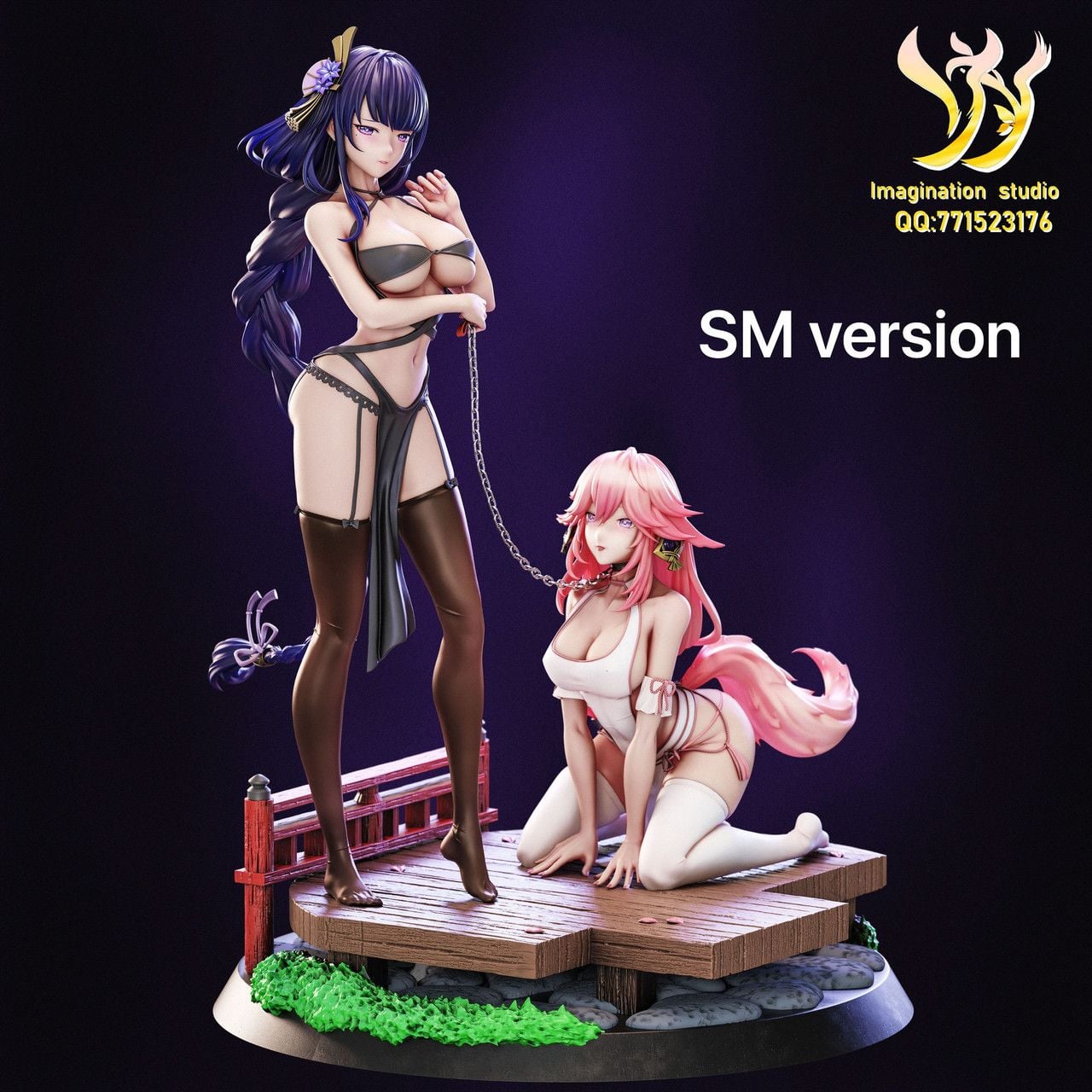  Raiden Shogun & Yae Miko - Genshin Impact R18 - YY Studio 