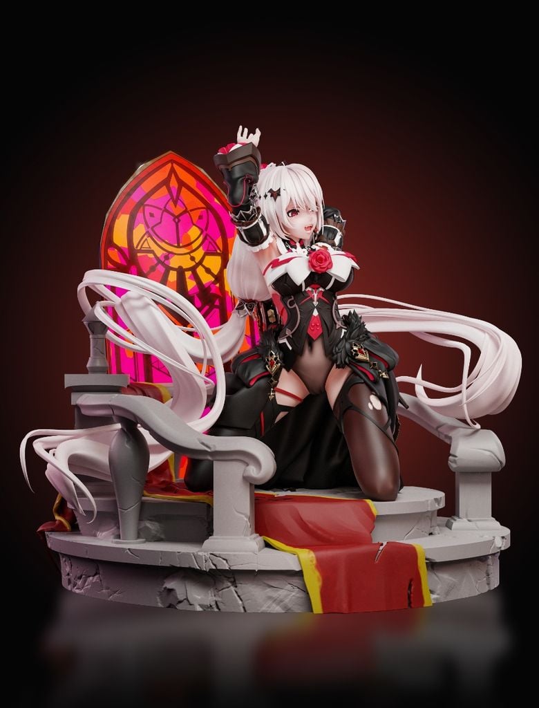  Luna Vow: Crimson Love  - Honkai Impact 3rd R18 - Arctic Wolf Studio 