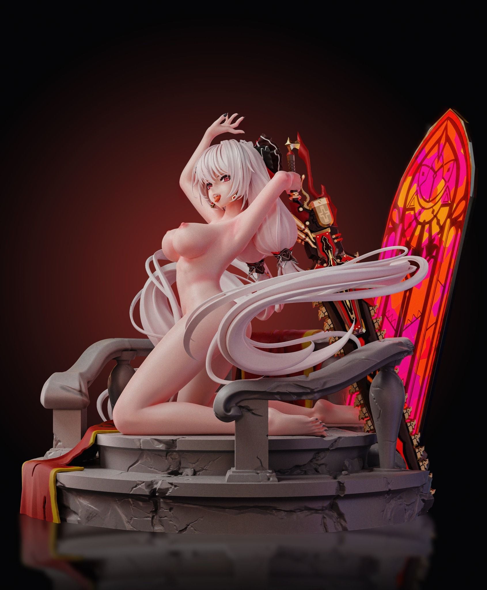  Luna Vow: Crimson Love  - Honkai Impact 3rd R18 - Arctic Wolf Studio 