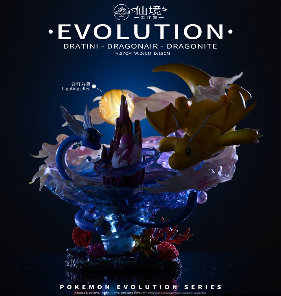  Dragonite Evolution - Pokemon - Wonderland Studio 