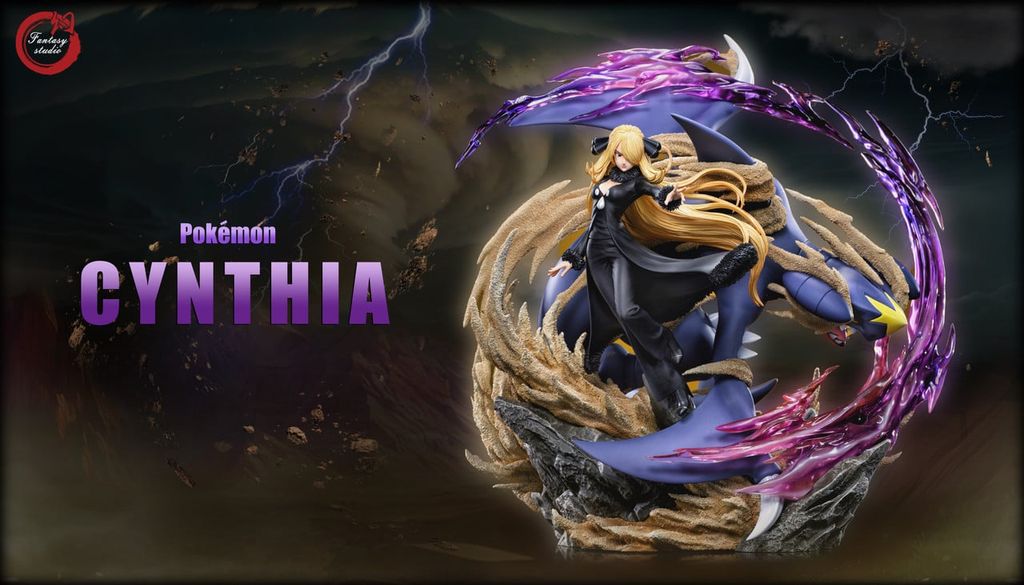  Cynthia & Garchomp - Pokemon - Fantasy studio 
