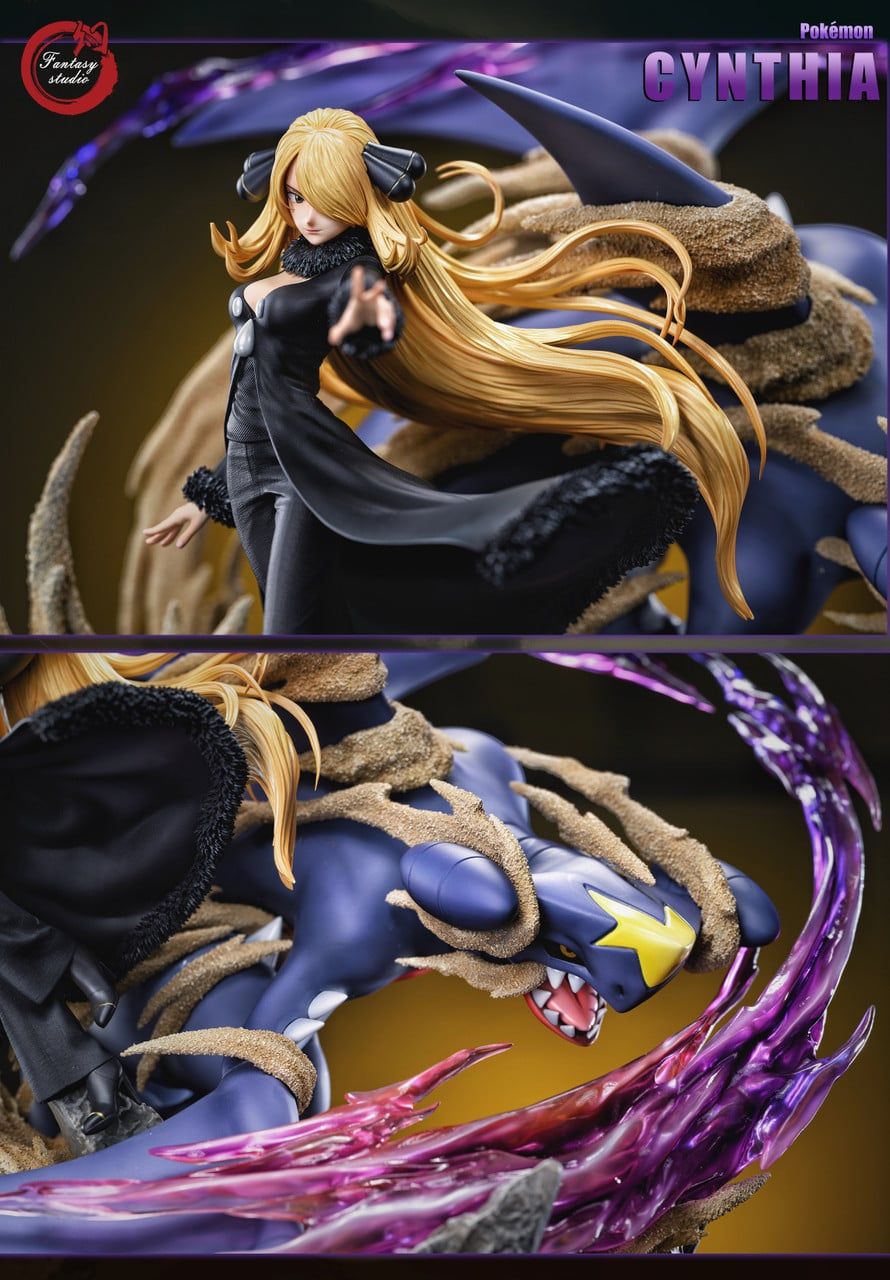  Cynthia & Garchomp - Pokemon - Fantasy studio 