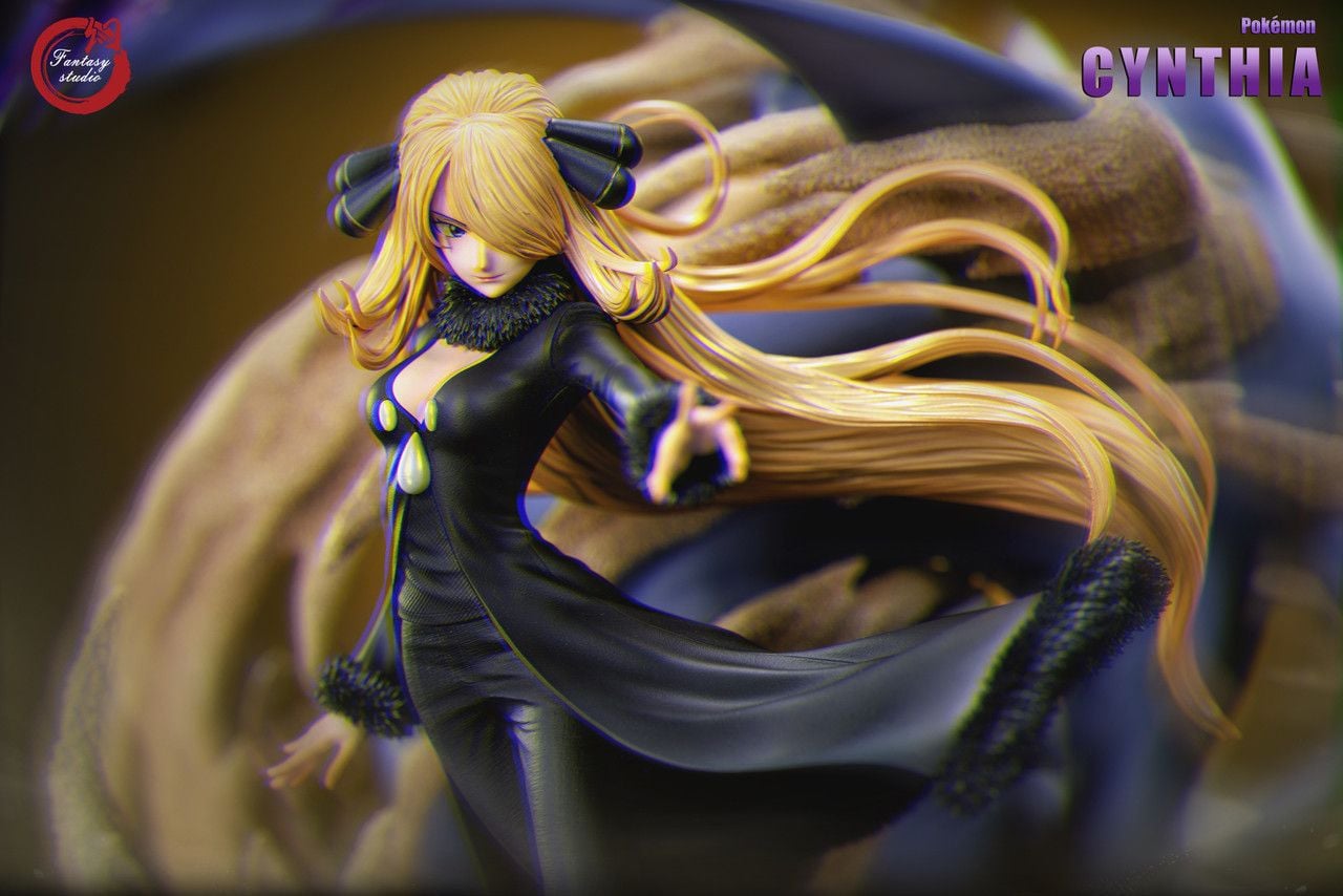  Cynthia & Garchomp - Pokemon - Fantasy studio 