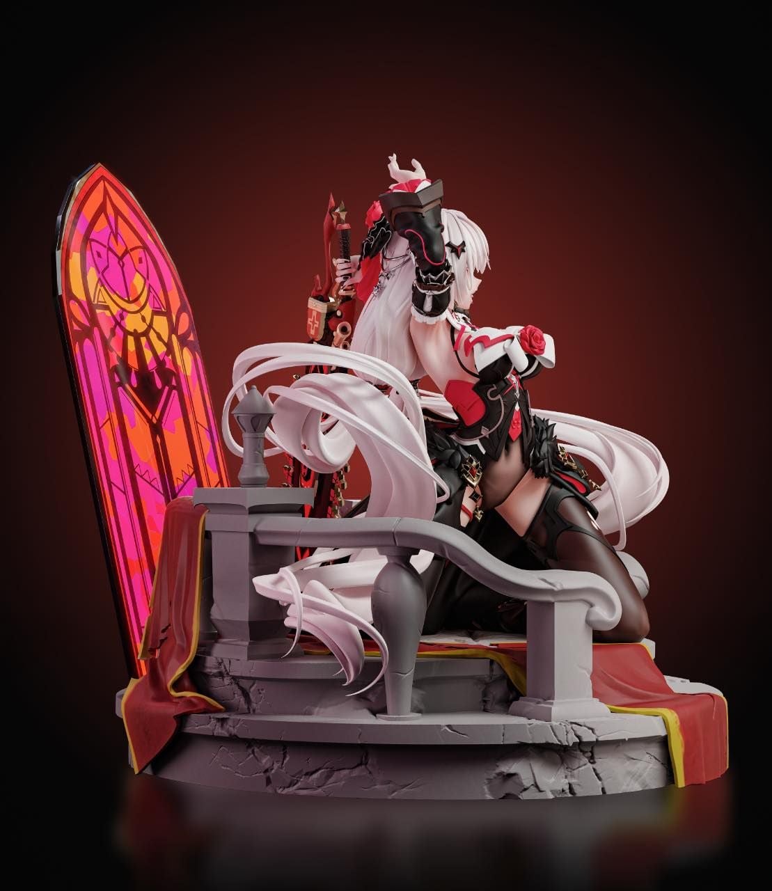  Luna Vow: Crimson Love  - Honkai Impact 3rd R18 - Arctic Wolf Studio 