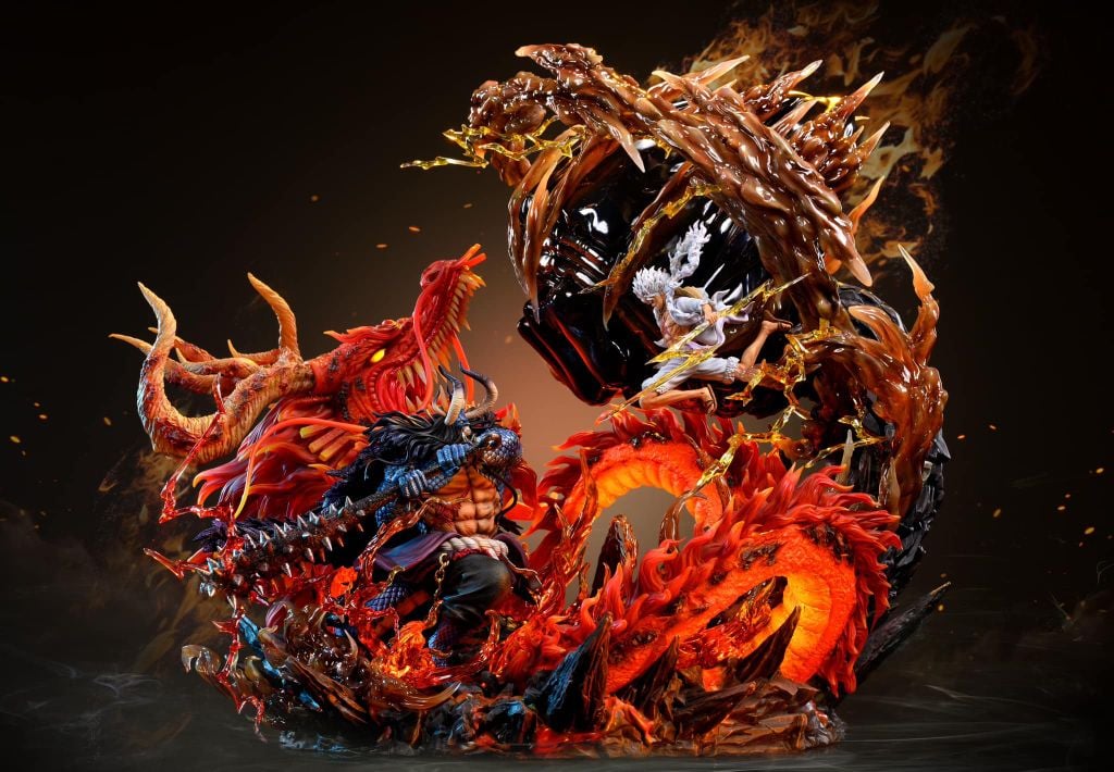  Kaido vs Luffy - One Piece - Ventus Studio 