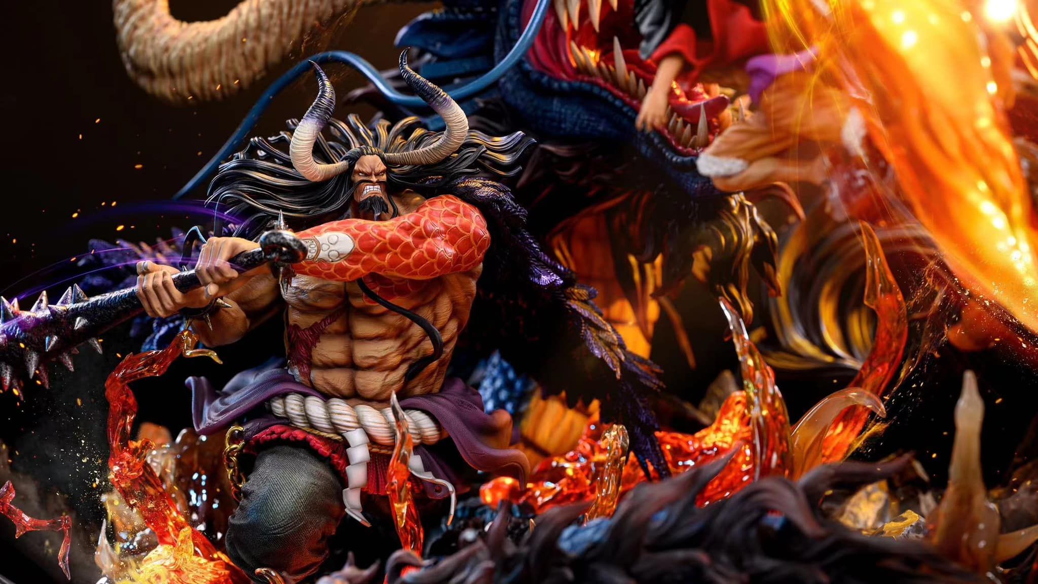 Kaido vs Luffy - One Piece - Ventus Studio 