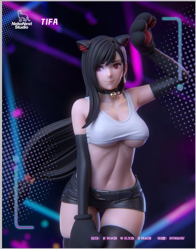  Tifa neko - Final Fantasy 7 - NekoNest Studio 