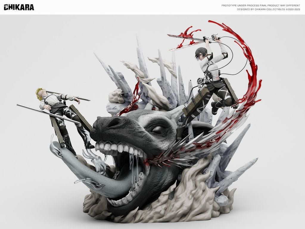  Mikasa & Armin - Attack on Titan final season - Chikara Studio 