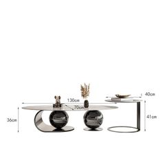 [Order] Bàn trà, cafe sang trọng bằng thép không gỉ
