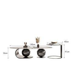 [Order] Bàn trà, cafe sang trọng bằng thép không gỉ