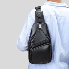 [Order] Túi đeo ngực nam, túi đeo chéo da bò thật CEC206
