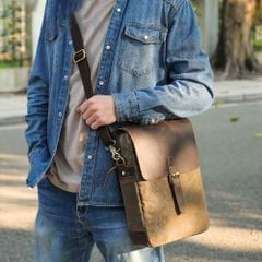 [Order] Túi đeo chéo nam da ngựa sáp, túi đựng ipad CEC056
