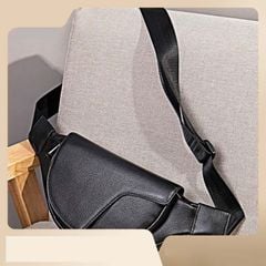[Order] Túi đeo trước ngực, túi nam đeo bao tử da thật CEC215