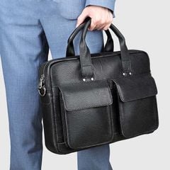 [Order] Cặp da nam công sở, cặp đựng laptop 15.6